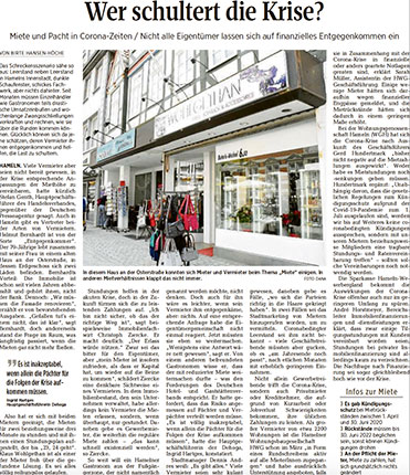 Wertmanagement GmbH - Presse Wer schultert die Krise?